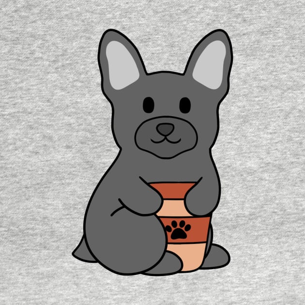 French Bulldog Coffee Black by BiscuitSnack